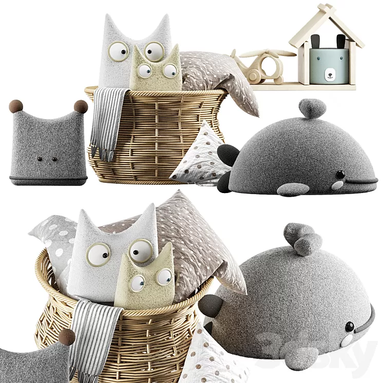 set toys 01 3D Model Free Download