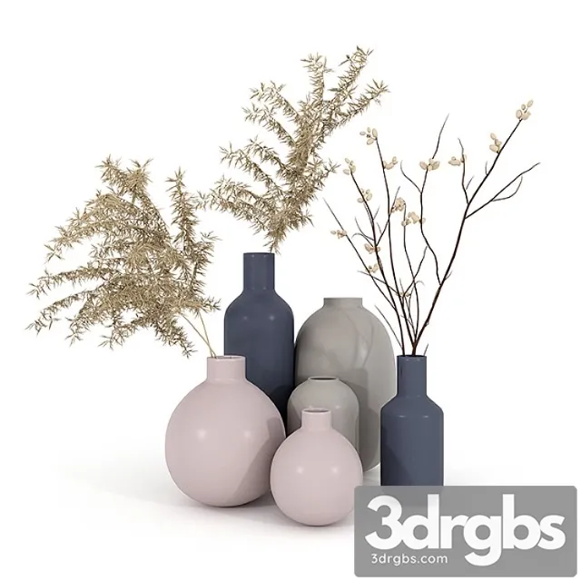 Set vaz h & m with dried flowers Set vaz h & m with dried flowers