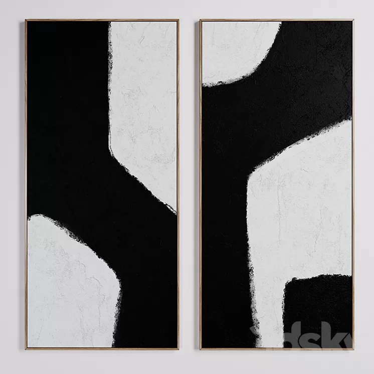 Set wall paintings Dopio AM.PM LaRedoute 3D Model Free Download