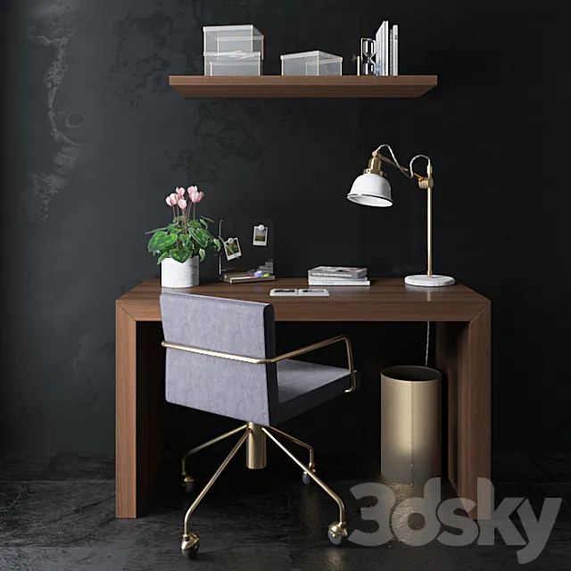 Set Wallpaper 3D Model Set Wallpaper 3D Model