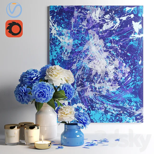 set1217 -blue 3DModel