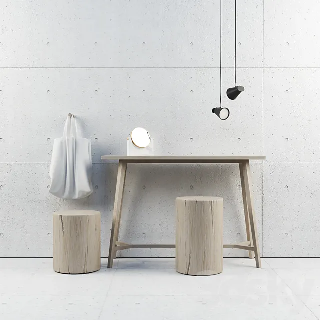 Seth gervasoni gray 61 menu bollard menu pepe 3D Model