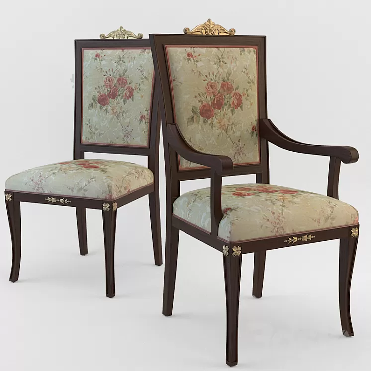 Seven Sedie Lorena 3D Model