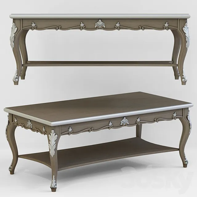 Seven Sedie Small table Phyllon 3DModel