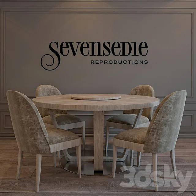 Seven Sedie Svezia & Ermione 3D Model Seven Sedie Svezia & Ermione 3D Model