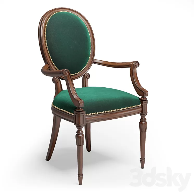 Sevensedie Small Armchair Olga 3D Model Sevensedie Small Armchair Olga 3D Model