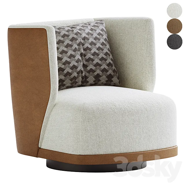 Seville Swivel Chair 3D Model