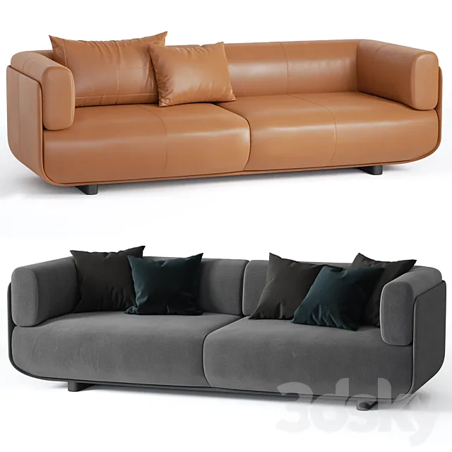 Shaal Arper SOFA 3 SEATS 3D Model Shaal Arper SOFA 3 SEATS 3D Model