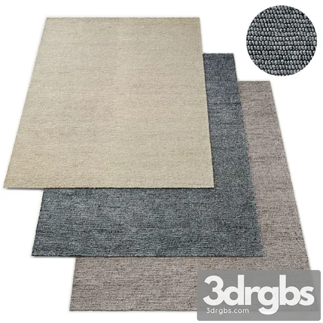 Shaded loop rug rh 3D Model Download