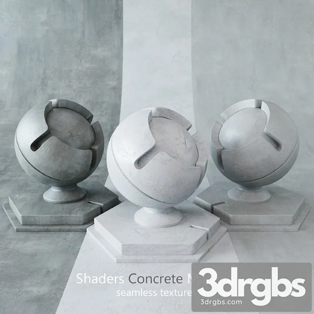 Shaders concrete 6 3D Model Download