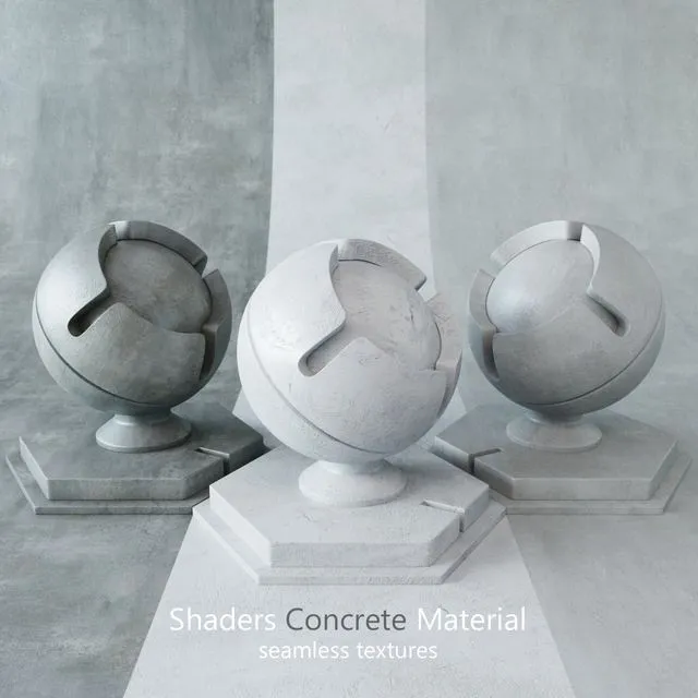 Shaders Concrete 6 3D Model