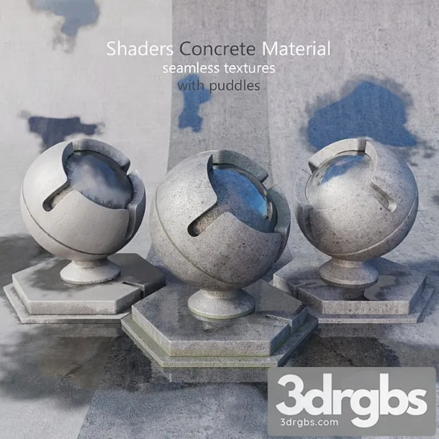 Shaders concrete 7 3D Model Download