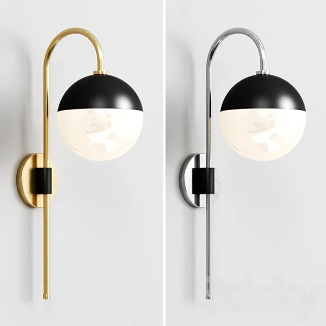 Shades of light MID-CENTURY ARM WALL SCONCE 3D Model