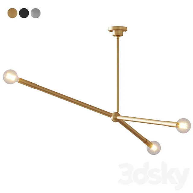 Shades of Light – Modern Myles Chandelier Pendant 3D Model Shades of Light – Modern Myles Chandelier Pendant 3D Model