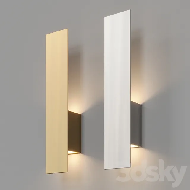 Shades of light Modern Shielded LED Sconce 3D Model Shades of light Modern Shielded LED Sconce 3D Model