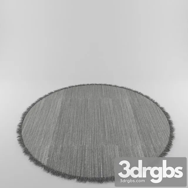 Shaggy Carpet With Round Piping 3D Model Download