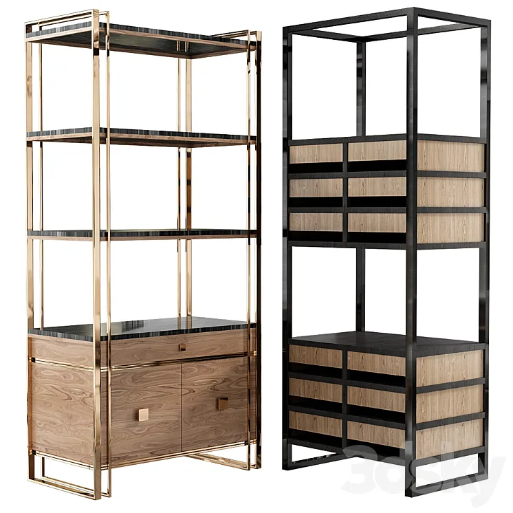 Shakedesign Bookcases №33 3D Model Free Download Shakedesign Bookcases №33 3D Model Free Download