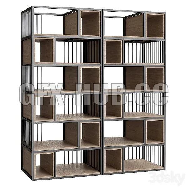 Shakedesign Bookcases No 18 3D Model