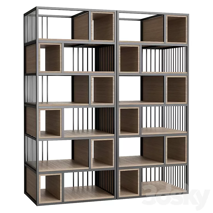 Shakedesign Bookcases No. 18 3D Model Shakedesign Bookcases No. 18 3D Model