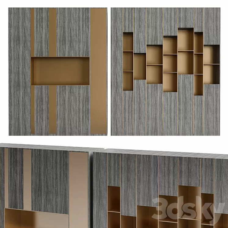 Shakedesign Bookcases No. 27 3D Model Shakedesign Bookcases No. 27 3D Model