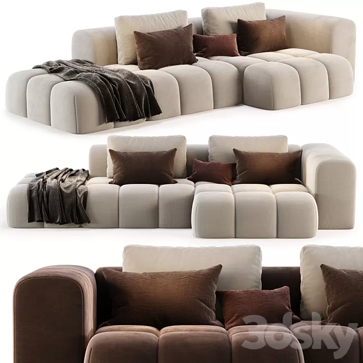 SHAMARA SOFA by Noho Home 3D Model Free Download