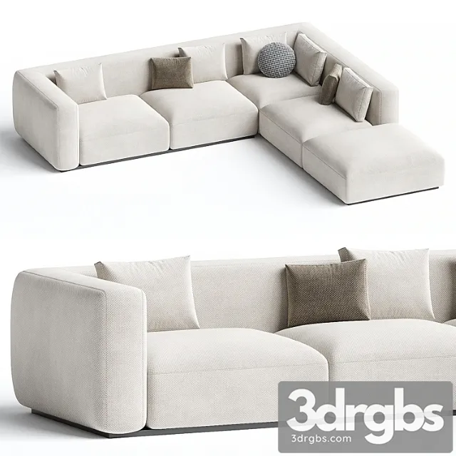 Shangai sofa 2 3D Model Download