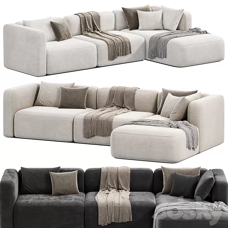 shangai sofa by poliform 3D Model Free Download
