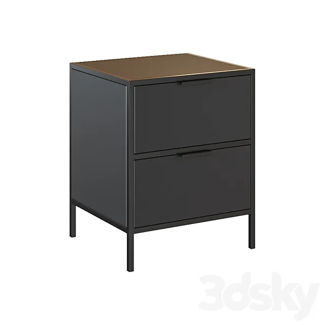 Shantay bedside table 40 x 50 cm 3D Model Shantay bedside table 40 x 50 cm 3D Model