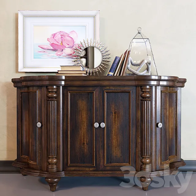 Shaped credenza 3D Model