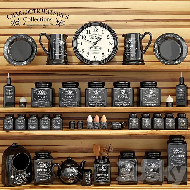 Sharlotte Watson`s Collection in Black 3DModel