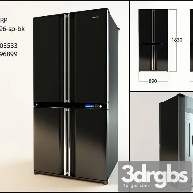 Sharp sjf96-sp-bk 2 3D Model Download