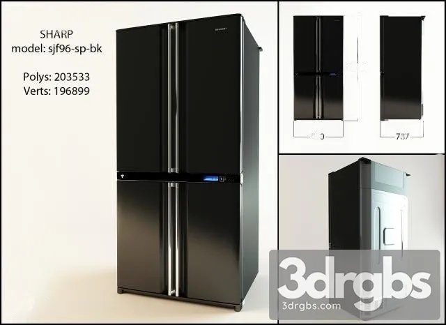 Sharp SJF96 SP BK 3D Model Download