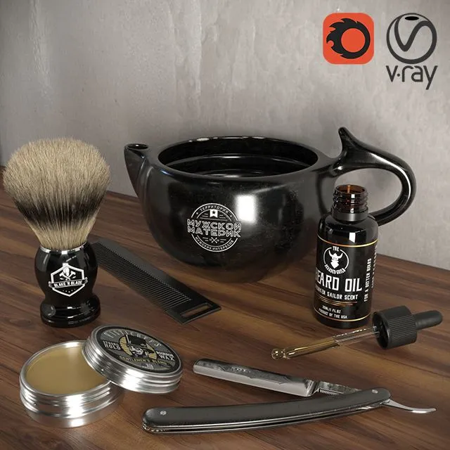 Shaving kit 3D Model