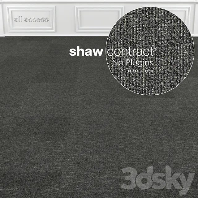 Shaw Carpet All Access Portal Tile No: 1 3D Model Shaw Carpet All Access Portal Tile No: 1 3D Model