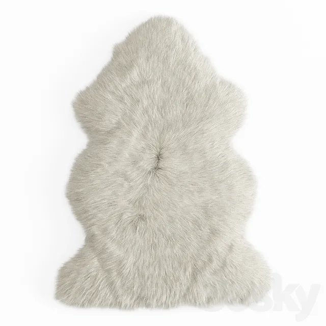 Sheepskin rug 3DModel Sheepskin rug 3DModel