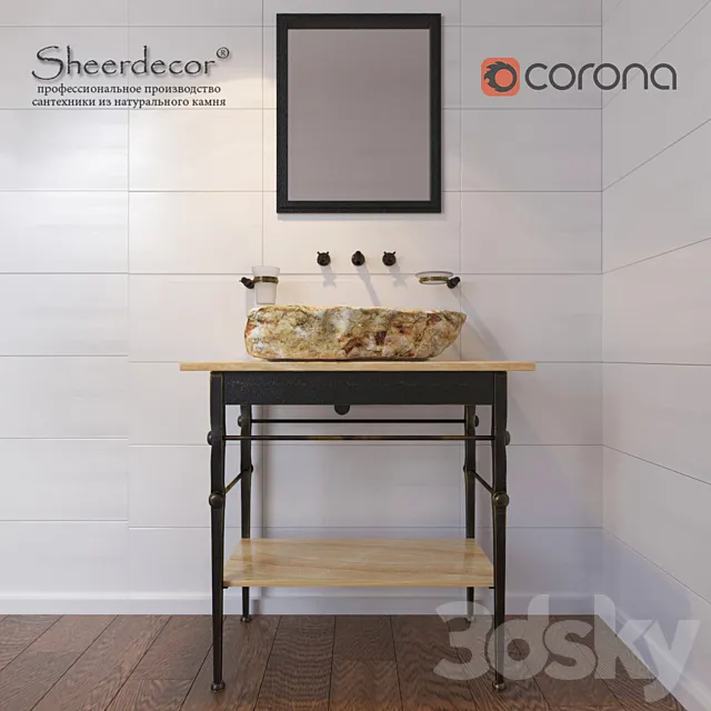 Sheerdecor bath set 3DModel Sheerdecor bath set 3DModel