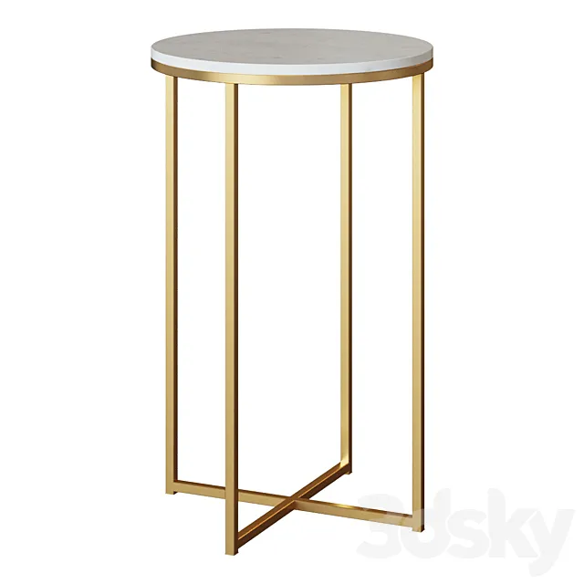 Sheffield coffee table diameter 43 3D Model