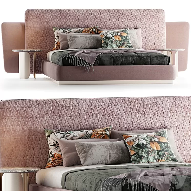 Sheila Double Bed Opera 3D Model Sheila Double Bed Opera 3D Model