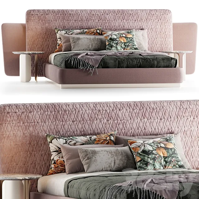 Sheila Double Bed Opera 3DModel Sheila Double Bed Opera 3DModel