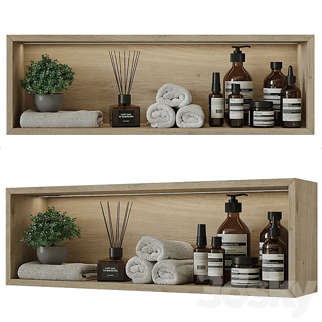 Shelf above the toilet 3 3D Model Shelf above the toilet 3 3D Model