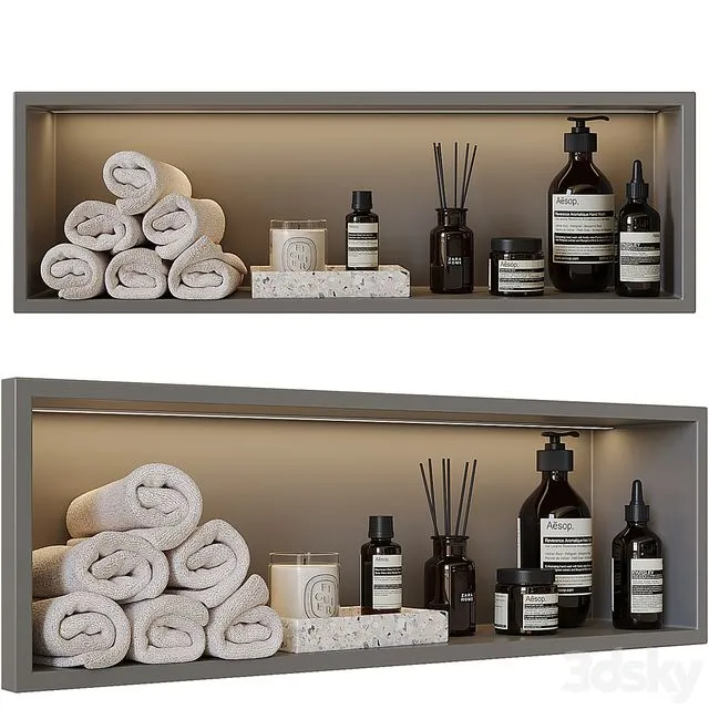 Shelf above the toilet 3D Model