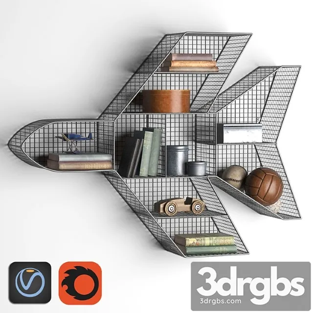 Shelf Jet Zinc 3D Model Download Shelf Jet Zinc 3D Model Download