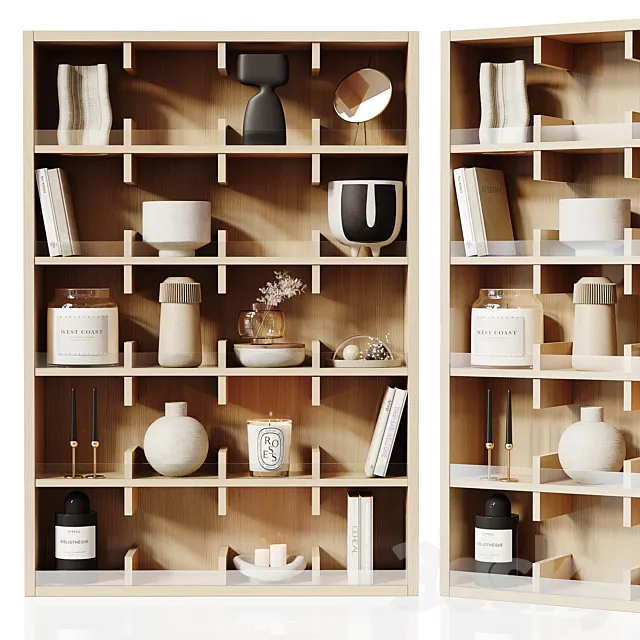 Shelf Oiled Oak 3D Model Shelf Oiled Oak 3D Model