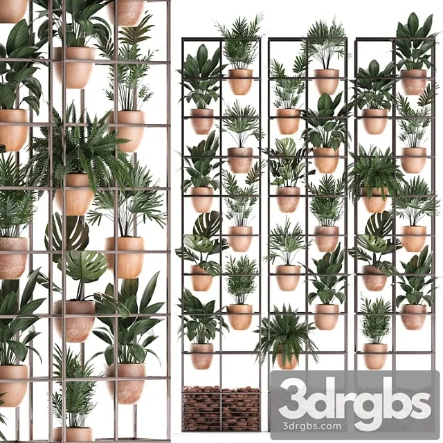 Shelf with flowers in clay pots vertical garden with fern, palm, monstera, ficus, shelving. set of 30. Shelf with flowers in clay pots vertical garden with fern, palm, monstera, ficus, shelving. set of 30.