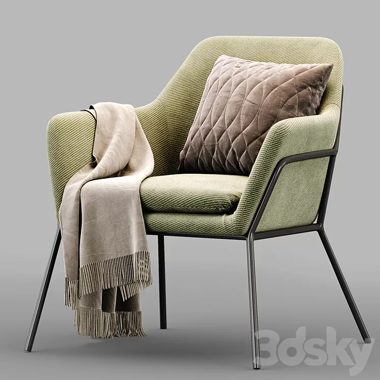 Shelford armchair 3D Model Free Download