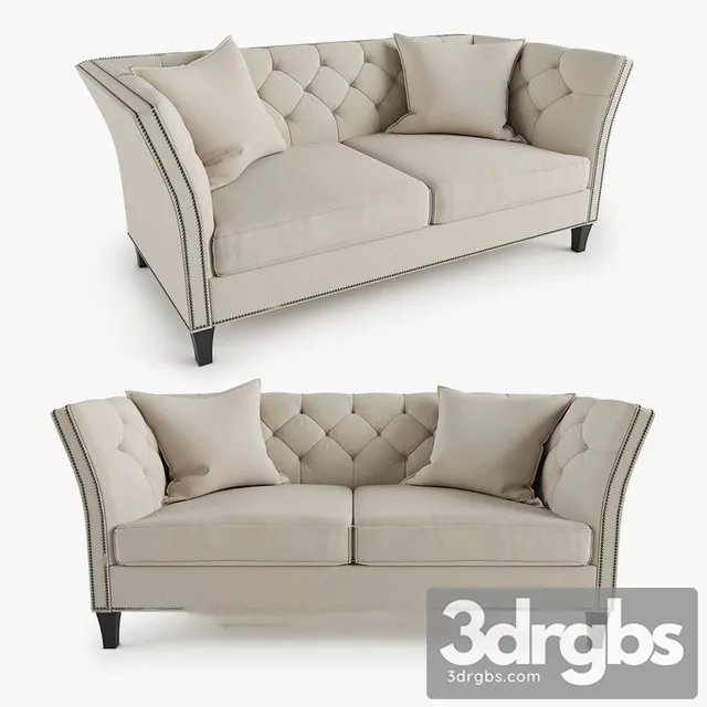 Shelton Glamorous Sofa 3D Model Download