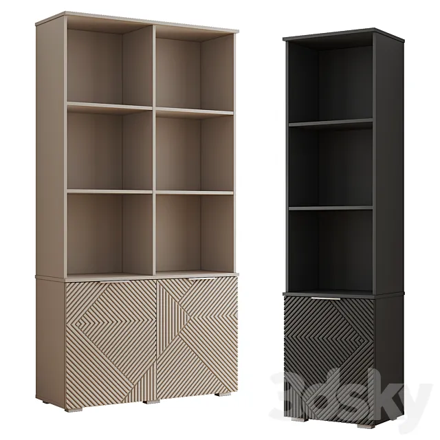 Shelton shelving from divan.ru 3D Model