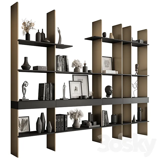 Shelves Decorative – Rack Set 18 3D Model