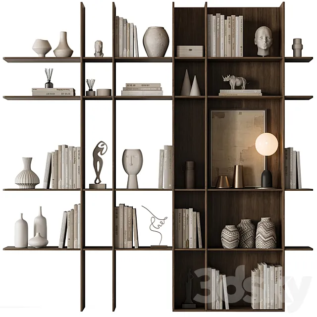 Shelves Decorative – Rack Set 19 3D Model
