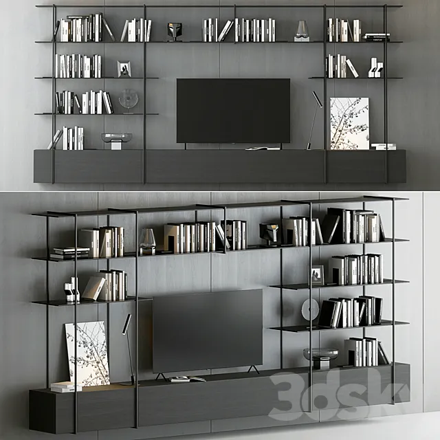 Shelves Decorative – Rack Set 4 3D Model Shelves Decorative – Rack Set 4 3D Model